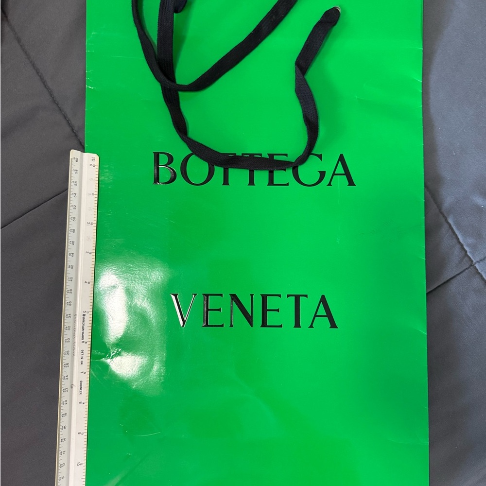 Bottega Veneta Green Luxury Shopping Bag